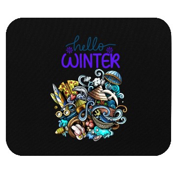 Discover Hello Winter Mouse Pads