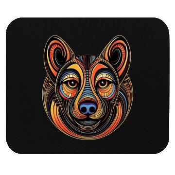Discover German Shepherd Funny Dog Street Art Comic Pet Mouse Pads