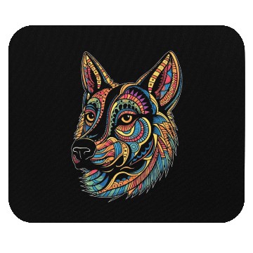 Discover German Shepherd Funny Dog Street Art Comic Pet Mouse Pads