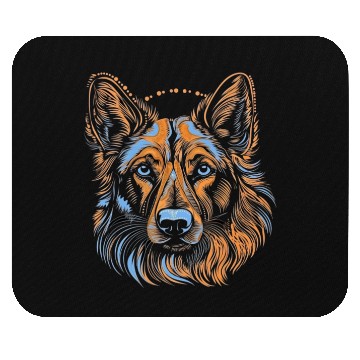 Discover German Shepherd Funny Dog Street Art Comic Pet Mouse Pads