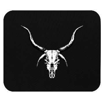 Discover Alien cattle skull Mouse Pads