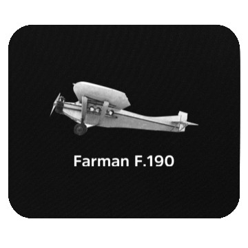 Discover Farman F190 Utility Aircraft Mouse Pads