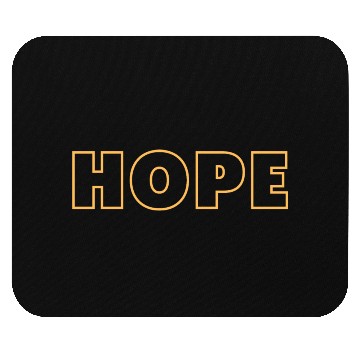 Discover Black White Yellow Typography Never Give Up Mouse Pads
