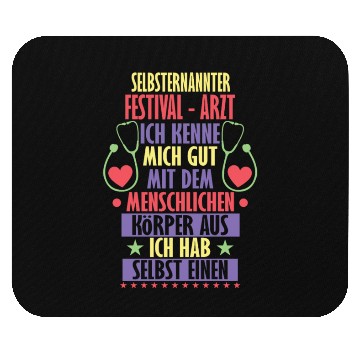 Discover Festival doctor ambiguous irony saying Mouse Pads