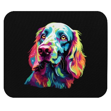 Discover Watercolor Colorful English Setter Mouse Pads