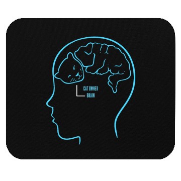 Discover Cat Owner Brain Cat Lover And Owner Gift Mouse Pads