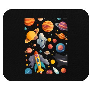 Discover Galactic Elegance: A Celestial Symphony Mouse Pads