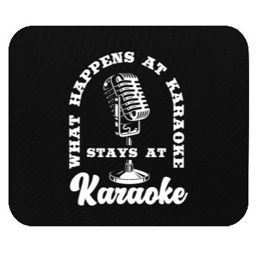 Discover Funny Karaoke Singer Singing Musician Karaoke Gift Mouse Pads