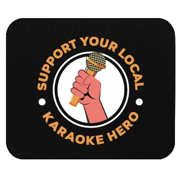 Discover Funny Karaoke Singer Singing Musician Karaoke Gift Mouse Pads