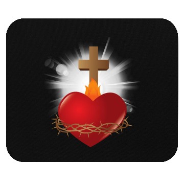 Discover sacred heart of jesus Mouse Pads