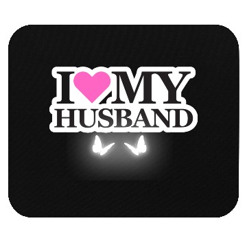 Discover I love my husband Mouse Pads