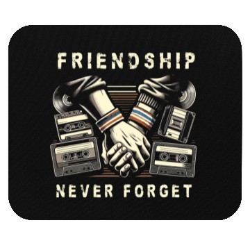 Discover Friendship Never Forget Old School Nostalgia Tape Mouse Pads