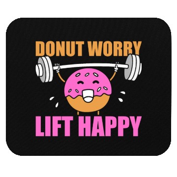 Discover Fitness Donut Funny Donut Gym Mouse Pads