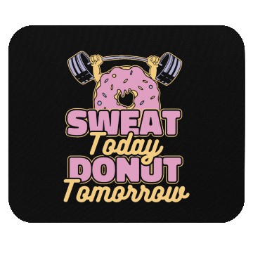 Discover Fitness Donut Funny Donut Gym Mouse Pads