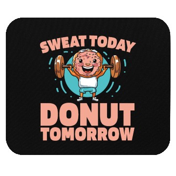 Discover Fitness Donut Funny Donut Gym Mouse Pads