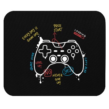 Discover PlayStation Remote controller white Mouse Pads