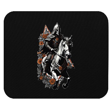 Discover Knight on his horse Mouse Pads