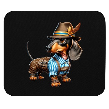 Discover Dachshund dog Bayern Mouse Pads