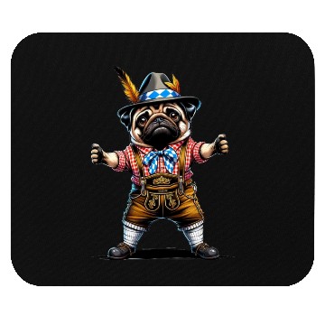 Discover Pug dog Bayern Mouse Pads