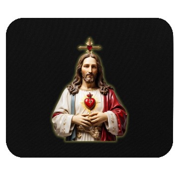 Discover sacred heart of jesus Mouse Pads