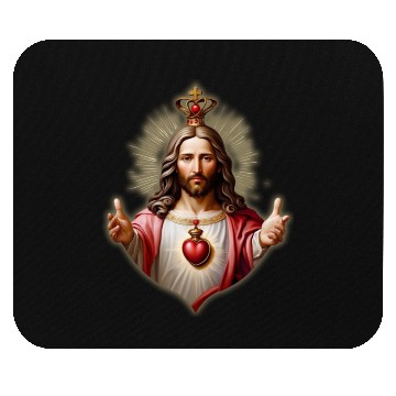 Discover sacred heart of jesus Mouse Pads