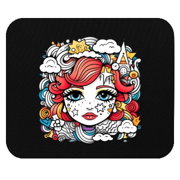Discover Celestial girl Mouse Pads