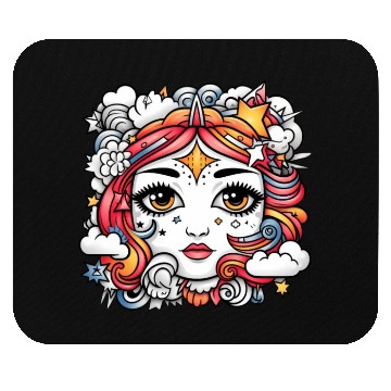 Discover Celestial girl Mouse Pads