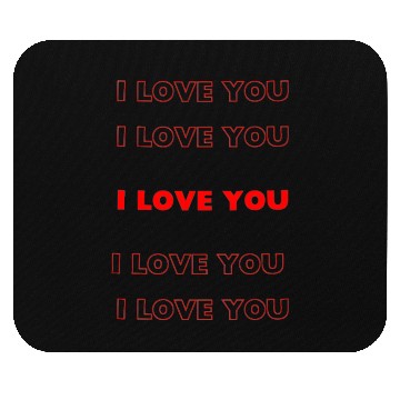 Discover i love you Mouse Pads