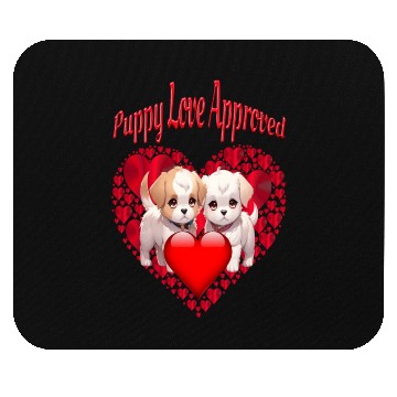Discover Puppy Love Approved Mouse Pads