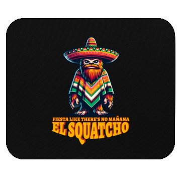Discover El Squatcho Western Bigfoot Mexican Sasquatch Mouse Pads
