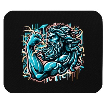 Discover Zeus Lightning King Mouse Pads