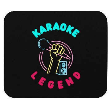 Discover Funny Karaoke Singer Singing Musician Karaoke Gift Mouse Pads