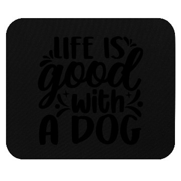 Discover dog typography Mouse Pads