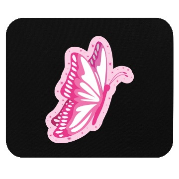 Discover Cute Pink Butterfly Design Mouse Pads