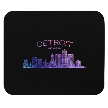 Discover Detroit Skyline Mouse Pads