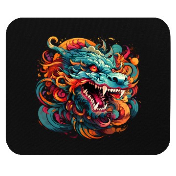 Discover Modern Oriental Dragon Majesty Mouse Pads