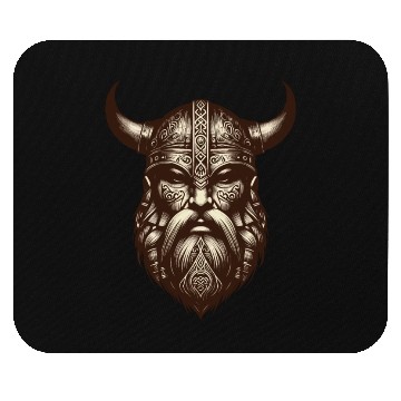 Discover Viking Warrior Engraving Art Mouse Pads
