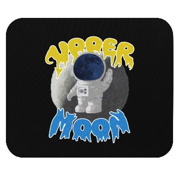 Discover Astronaut upper moon Mouse Pads