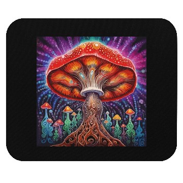 Discover Meditation Chakra Infused Mushroom Mouse Pads
