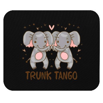 Discover Dancing Elephants: Trunk Tango Mouse Pads