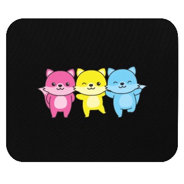 Discover Pansexual Flag Pride Lgbtq Cute Fox Mouse Pads