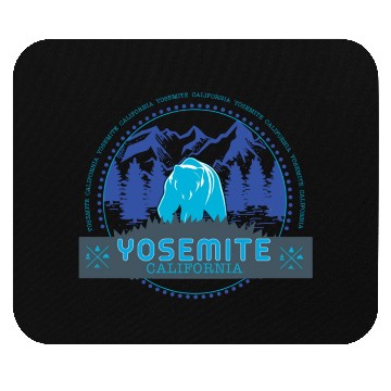 Discover YOSEMITE CALIFORNIA Natural Landmark Stamp Mouse Pads