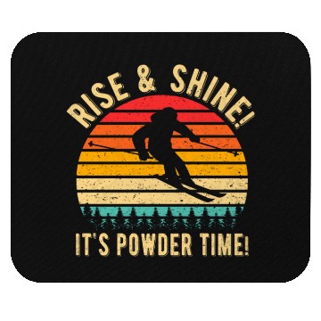 Discover Vintage Sunset 80s Ski Funny Cute Winter Retro Mouse Pads