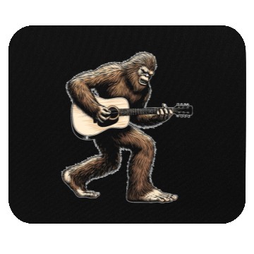 Discover Bigfoot playing classic guitar guitarist Mouse Pads