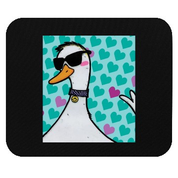 Discover 90s Raver Cartoon Duck, Party Animal, Kids Room Mouse Pads