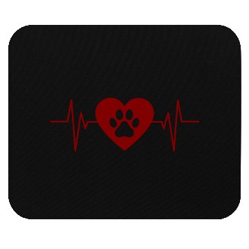 Discover Dog Pet Heart Beat Vibe Mouse Pads
