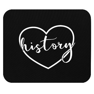 Discover History Heart Back To School History Teacher Mouse Pads