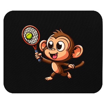 Discover Monkeys in Tennis and Badminton Duel - Hilarious Mouse Pads