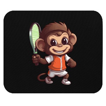 Discover Monkeys in Tennis and Badminton Duel - Hilarious Mouse Pads