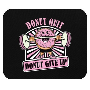 Discover Fitness Donut Funny Donut Gym Mouse Pads